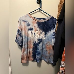 Tye dye USA shirt